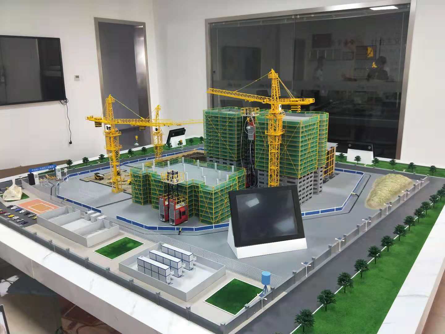 万宁市建筑施工场景模型